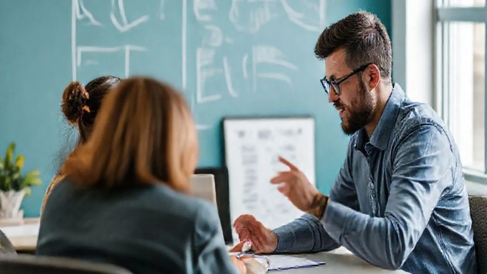 Productivity coaching session with planner and strategy